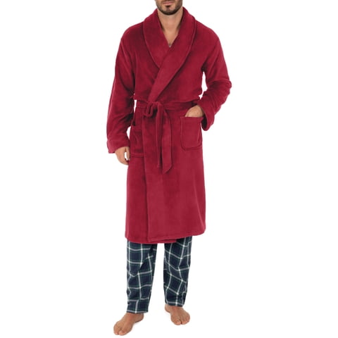 Men's Sleep Soft Fleece Robe, One Size