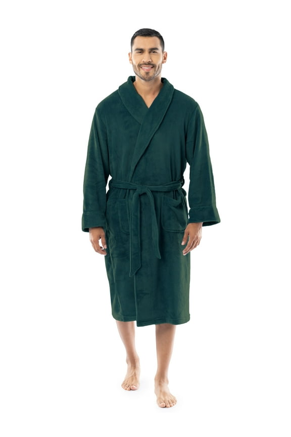 Men's Sleep Soft Fleece Robe, One Size