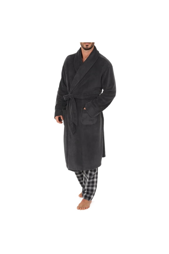 Men's Sleep Soft Fleece Robe, One Size