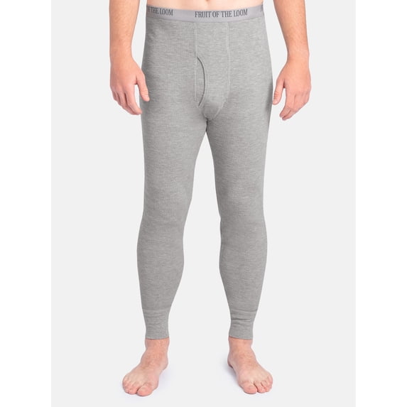 Fruit of the Loom Men's Slub Waffle Thermal Underwear Bottom, Sizes S-5XL
