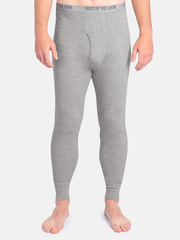 Men's Slub Waffle Thermal Underwear Bottom, Sizes S-5XL