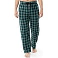 thumbnail image 1 of Fruit of the Loom Men's Soft Flannel Pajama Lounge Sleep Pant - Green Plaid, 1 of 6