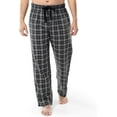 thumbnail image 1 of Fruit of the Loom Men's Soft Flannel Pajama Lounge Sleep Pant - Navy Plaid, 1 of 6