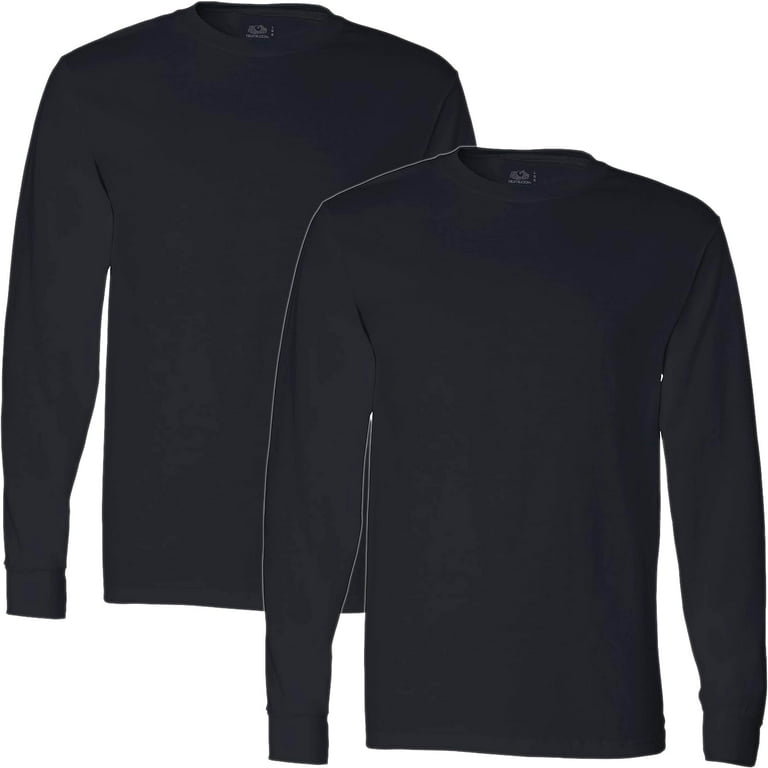 fruit of the loom long sleeve crew