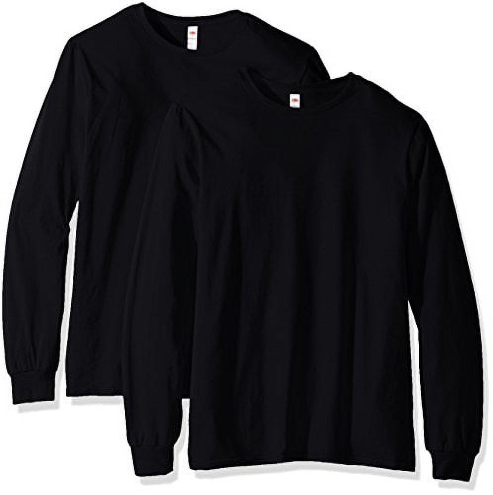 Fruit of the Loom Men's Soft Long Sleeve Lightweight Crew Neck T-Shirt - 2 Pack - image 1 of 4