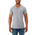 thumbnail image 1 of Fruit of the Loom Men's Soft Short Sleeve Lightweight V Neck T-Shirt - 4 Pack, 1 of 6