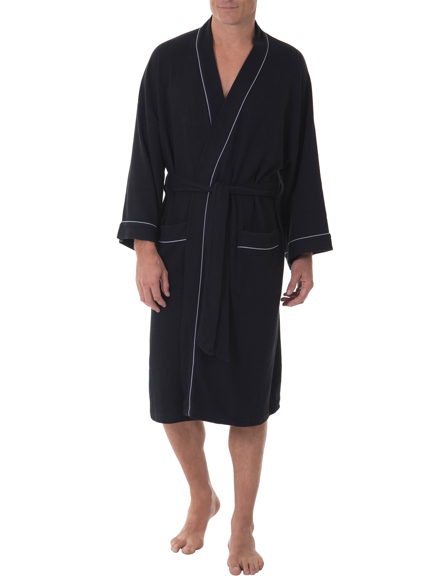 Fruit of the Loom Men's Soft Touch Waffle Robe - Walmart.com