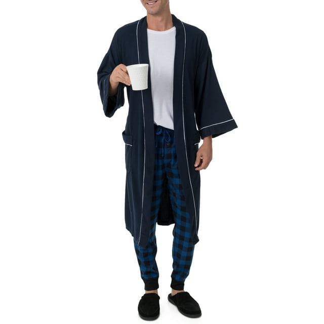 Fruit of the Loom Men's Soft Touch Waffle Robe - Walmart.com