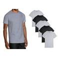 thumbnail image 1 of Fruit of the Loom Men's Crew Neck T-Shirt Pack of 4, Black/Gray, Medium, 1 of 4