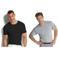 thumbnail image 1 of Fruit of the Loom Men's Solid Colors Crew Neck T-shirts, Black and Grey, XL - 5 Pack, 1 of 4