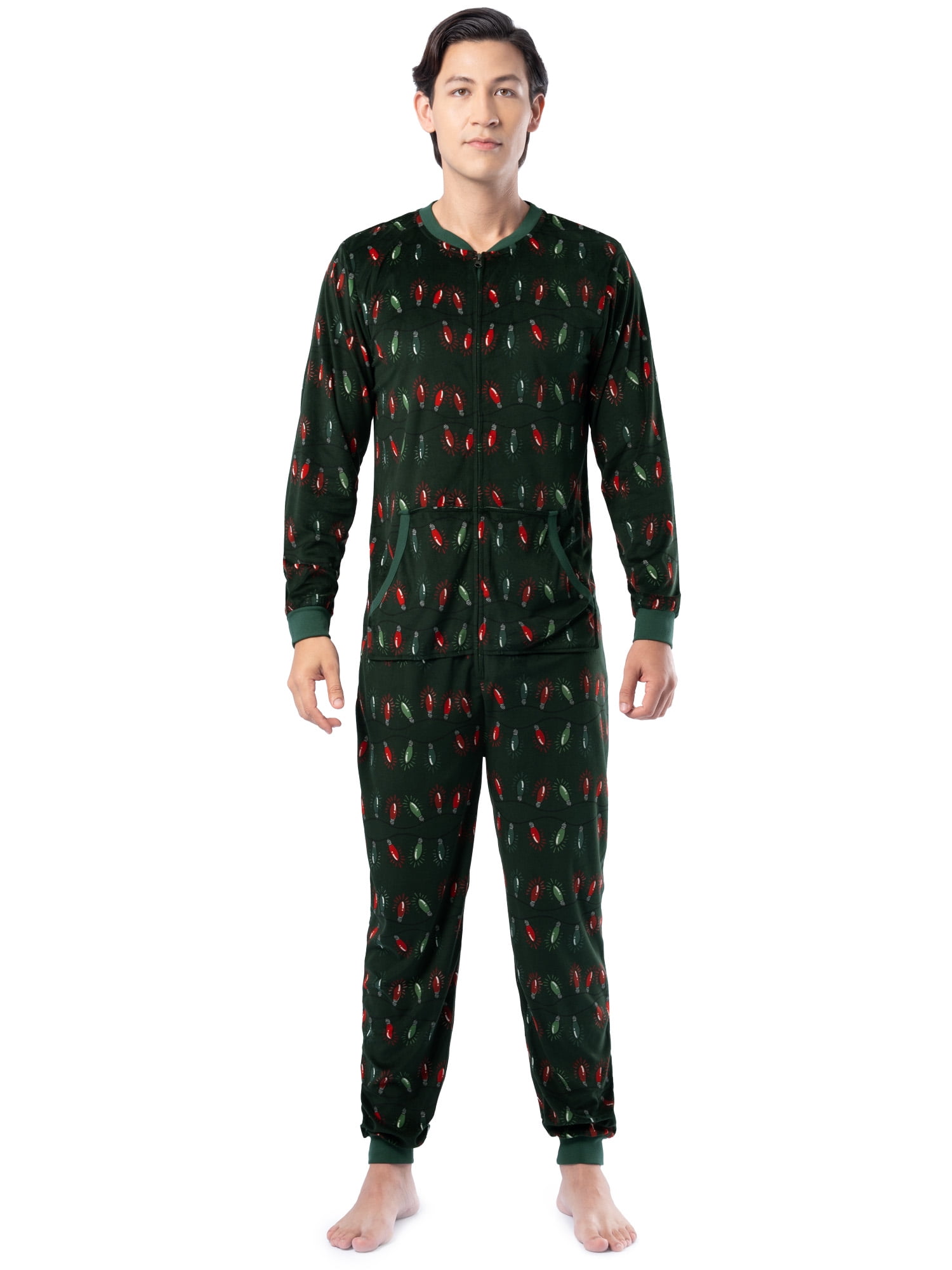Fruit of the Loom Men's Solid & Printed Pajama Union Suit, Sizes S-5XL