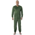 thumbnail image 1 of Fruit of the Loom Men's Solid & Printed Pajama Union Suit, Sizes S-5XL, 1 of 9