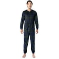 thumbnail image 1 of Fruit of the Loom Men's Solid & Printed Pajama Union Suit, Sizes S-5XL, 1 of 10