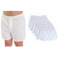 thumbnail image 1 of Fruit of the Loom Men's Solid White Boxer Shorts 5-Pack, 1 of 4