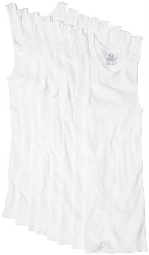 Fruit of the Loom Men's Super Value Athletic Shirt, White, X