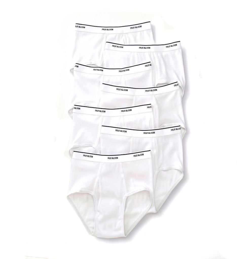Fruit of the Loom Men's Tag Free Classic White Briefs, 7 Pack Men's Tag  Free Classic White Briefs, 7 Pack 