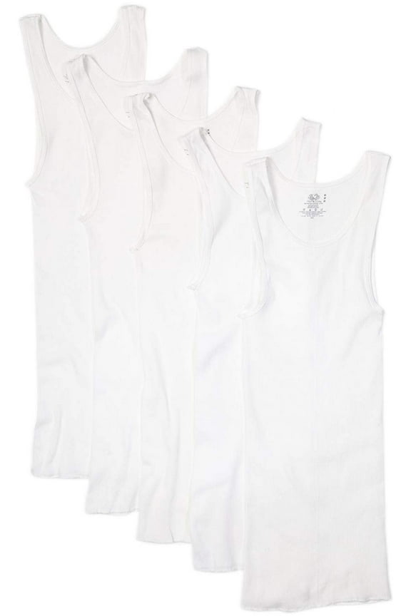 Men's Tag-free Classic A-shirts Assorted, Medium 6 Pack