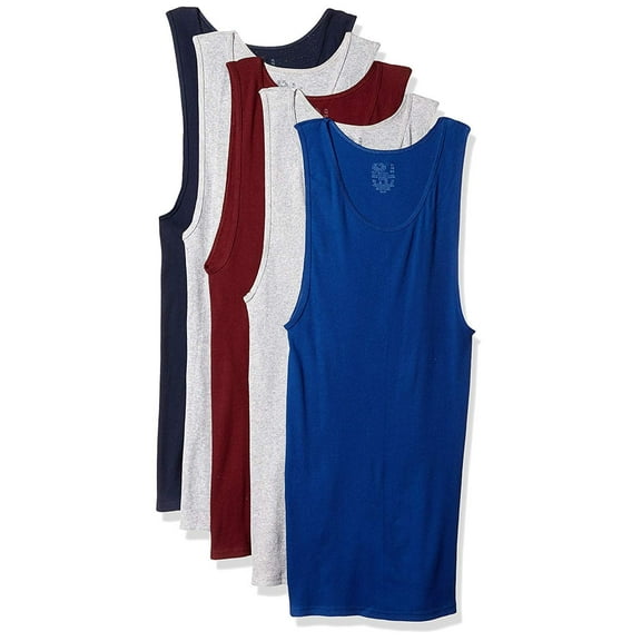 Fruit of the Loom Men's Tag-free Classic Assorted A-shirts, Small 5 Pack
