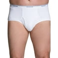 thumbnail image 1 of Fruit of the Loom Men's Tall Tag-Free Underwear & Undershirts, Big Man-White Brief-3 Pack, 4X-Big, 3 Pack, 1 of 2