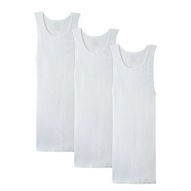 Fruit of the Loom Men's Tank A-Shirts, 3 Pack