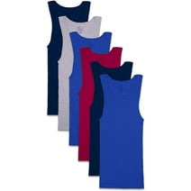 Fruit of the Loom Men's Tank A-Shirts, 6 Pack