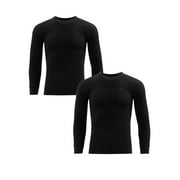 Fruit of the Loom Men's Thermal Waffle Crew Top, 2-Pack, Sizes S-5XL