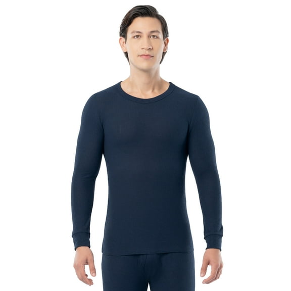 Fruit of the Loom Men's Thermal Waffle Crew Top, Sizes S-5XL