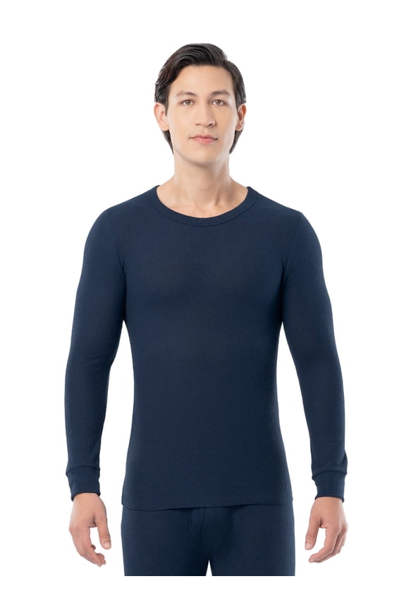 Men's Thermal Waffle Crew Top, 3-Pack, Sizes S-5XL