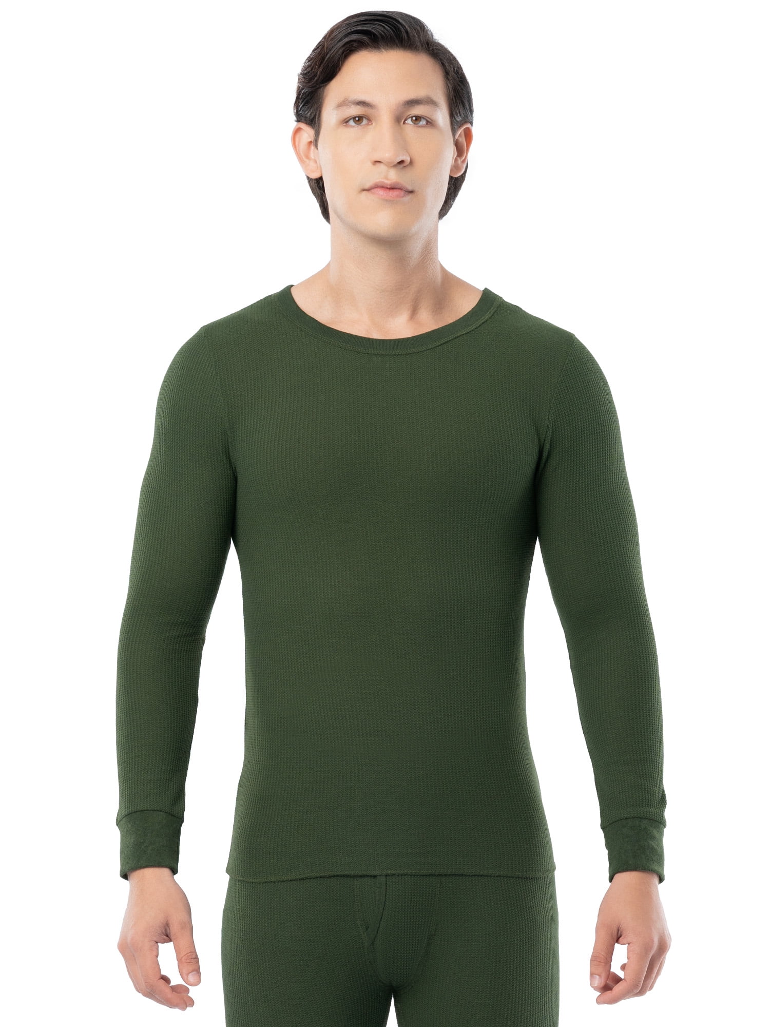 Fruit of the Loom Men's Thermal Waffle Crew Top, Sizes S-5XL