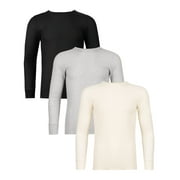 Fruit of the Loom Men's Thermal Waffle Crew Top, 3-Pack, Sizes S-5XL
