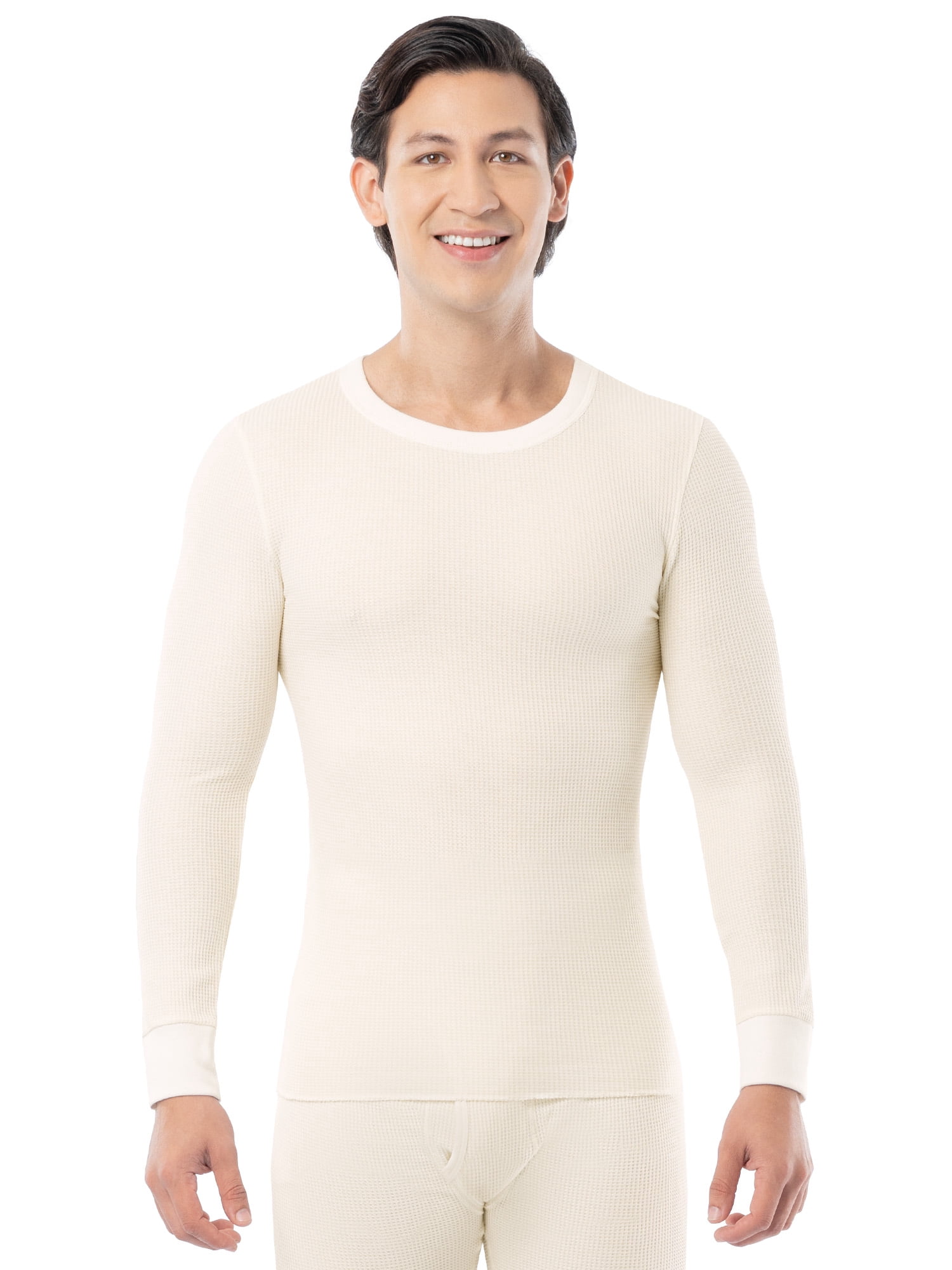 Fruit of the Loom Men's Thermal Waffle Crew Top, Sizes S-5XL