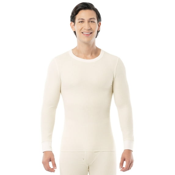 Fruit of the Loom Men's Thermal Waffle Crew Top, Sizes S-5XL