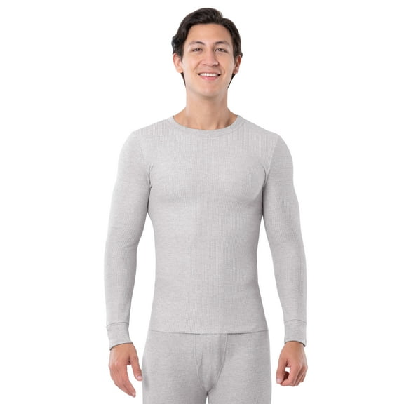Fruit of the Loom Men's Thermal Waffle Crew Top, Sizes S-5XL