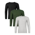 thumbnail image 1 of Fruit of the Loom Men's Thermal Waffle Crew Top, 3-Pack, Sizes S-5XL, 1 of 29