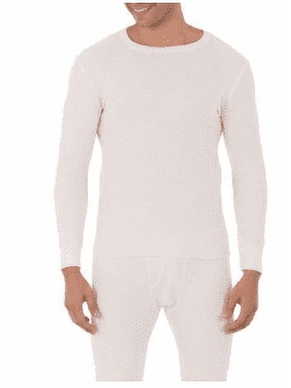 Men's Thermal Waffle Crew Top, Sizes S-5XL