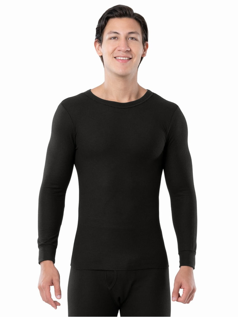 Fruit of the Loom Men's Thermal Waffle Crew Top, Sizes S-5XL