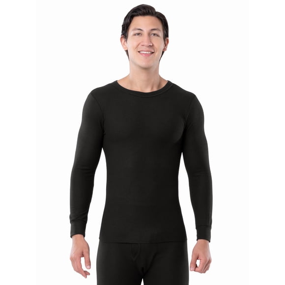 Fruit of the Loom Men's Thermal Waffle Crew Top, Sizes S-5XL