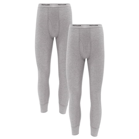 Fruit of the Loom Men's Thermal Waffle Underwear Bottom, 2-Pack, Sizes S-5XL