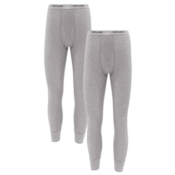 Fruit of the Loom Men's Thermal Waffle Underwear Bottom, 2-Pack, Sizes S-5XL