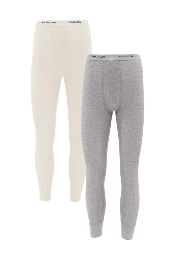 Men's Thermal Waffle Underwear Bottom, 2-Pack, Sizes S-5XL