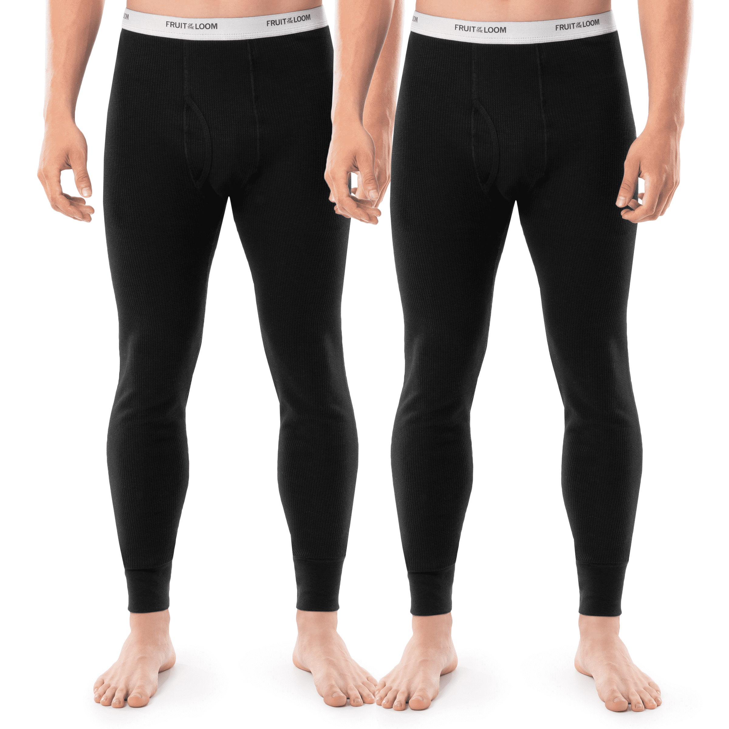 Fruit of the Loom Men's Thermal Waffle Underwear Bottom, 2-Pack, Sizes ...