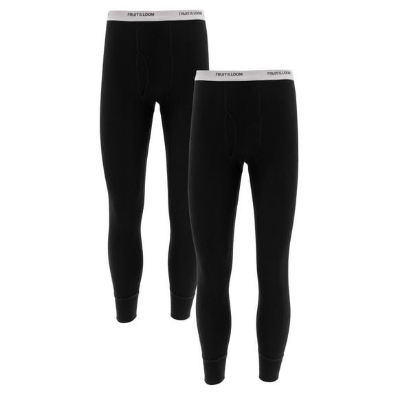 Fruit of the Loom Men's Thermal Waffle Underwear Bottom, 2-Pack, Sizes S-5XL