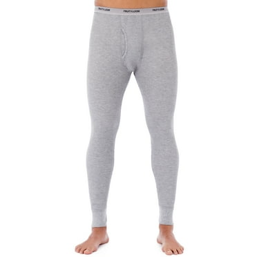 Fruit of the Loom Men's Thermal Waffle Underwear Bottom, Sizes S-5XL