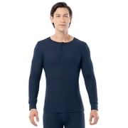 Fruit of the Loom Men's Thermal Waffle Underwear Henley Top, Sizes S-5XL