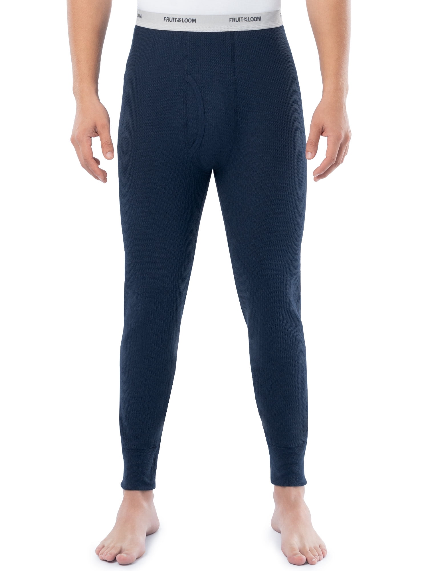 Fruit of the Loom Men's Thermal Waffle Underwear Bottom, Sizes S-5XL