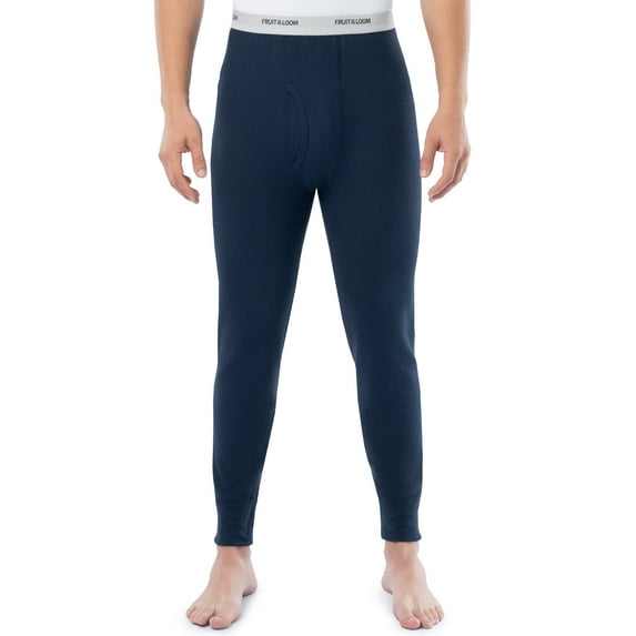 Fruit of the Loom Men's Thermal Waffle Underwear Bottom, Sizes S-5XL