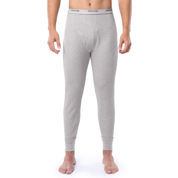 Fruit of the Loom Men's Thermal Waffle Underwear Bottom, Sizes S-5XL