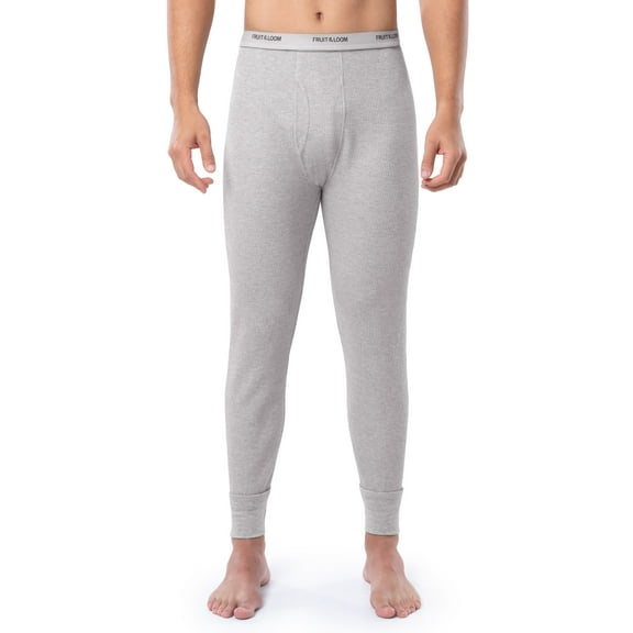 Fruit of the Loom Men's Thermal Waffle Underwear Bottom, Sizes S-5XL