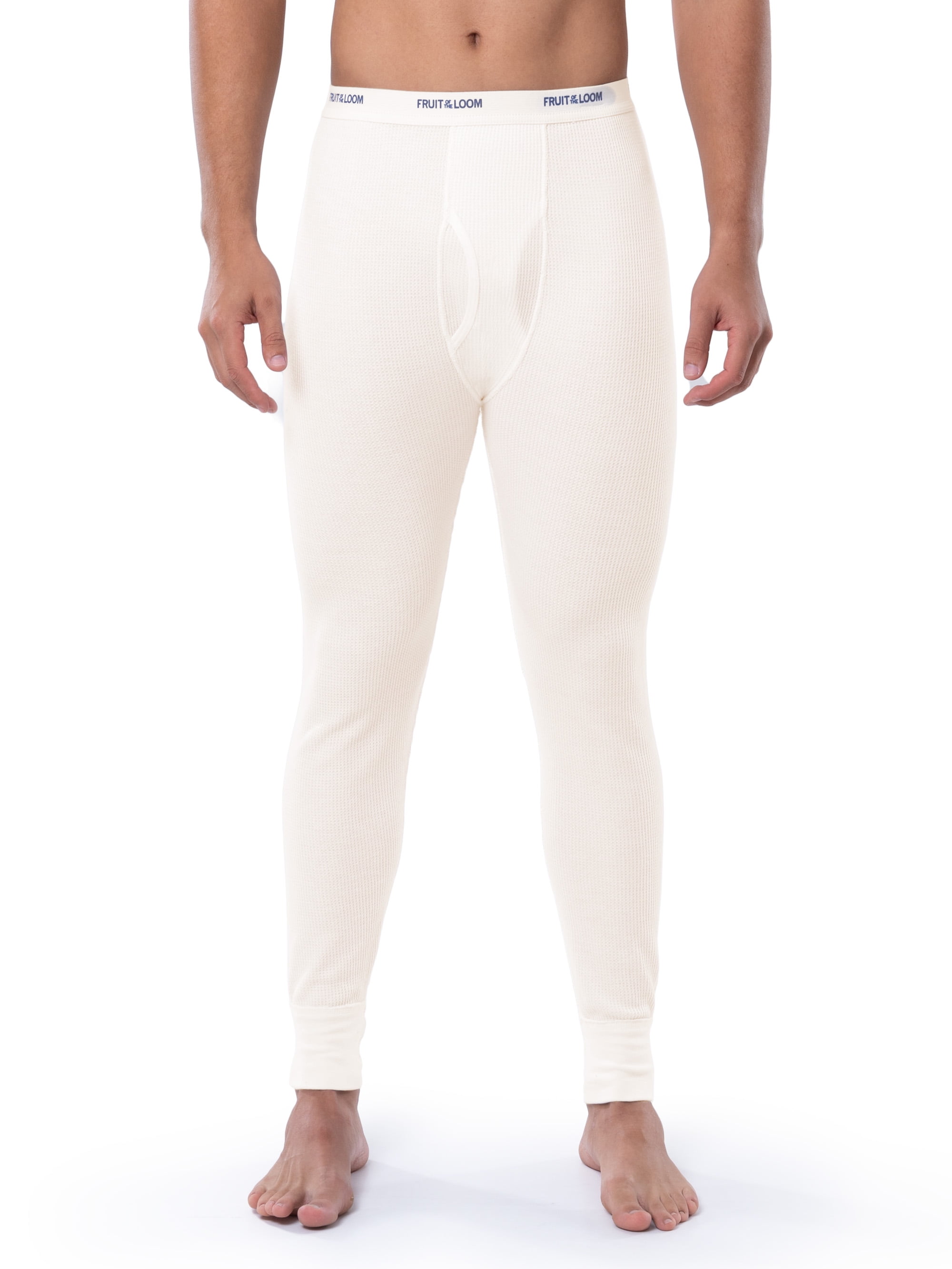 Fruit of the Loom Men's Thermal Waffle Underwear Bottom, Sizes S-5XL