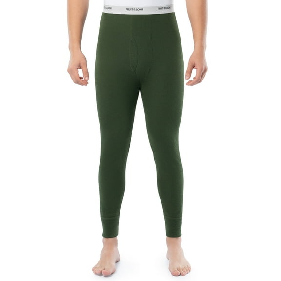 Fruit of the Loom Men's Thermal Waffle Underwear Bottom, Sizes S-5XL
